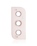 Replacement Back Camera Lens With Bezel Ring Compatible with Samsung Galaxy S22 / S22 Plus (Pink Gold)