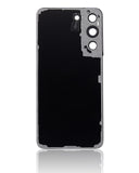 Replacement Back Cover Glass With Camera Lens Compatible with Samsung Galaxy S22 5G (No Logo) (Aftermarket Plus) (Phantom Black)