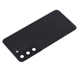 Replacement Back Cover Glass With Camera Lens Compatible with Samsung Galaxy S22 5G (No Logo) (Aftermarket Plus) (Phantom Black)