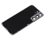 Replacement Back Cover Glass With Camera Lens Compatible with Samsung Galaxy S22 5G (No Logo) (Aftermarket Plus) (Phantom Black)