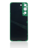 Replacement Back Cover Glass With Camera Lens Compatible with Samsung Galaxy S22 5G (No Logo) (Aftermarket Plus) (White)