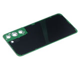 Replacement Back Cover Glass With Camera Lens Compatible with Samsung Galaxy S22 5G (No Logo) (Aftermarket Plus) (White)