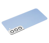 Replacement Back Cover Glass With Camera Lens Compatible with Samsung Galaxy S22 5G (No Logo) (Aftermarket Plus) (Sky Blue)