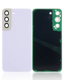 Replacement Back Cover Glass With Camera Lens Compatible with Samsung Galaxy S22 5G (No Logo) (Aftermarket Plus) (Violet)