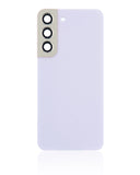 Replacement Back Cover Glass With Camera Lens Compatible with Samsung Galaxy S22 5G (No Logo) (Aftermarket Plus) (Violet)