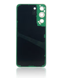 Replacement Back Cover Glass With Camera Lens Compatible with Samsung Galaxy S22 5G (No Logo) (Aftermarket Plus) (Pink Gold)
