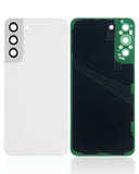 Replacement Back Cover Glass With Camera Lens Compatible with Samsung Galaxy S22 Plus 5G (No Logo) (Aftermarket Plus) (White)