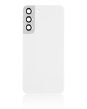 Replacement Back Cover Glass With Camera Lens Compatible with Samsung Galaxy S22 Plus 5G (No Logo) (Aftermarket Plus) (White)