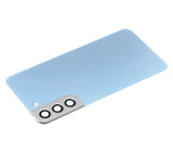 Replacement Back Cover Glass With Camera Lens Compatible with Samsung Galaxy S22 Plus 5G (No Logo) (Aftermarket Plus) (Sky Blue)