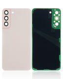Replacement Back Cover Glass With Camera Lens Compatible with Samsung Galaxy S22 Plus 5G (No Logo) (Aftermarket Plus) (Pink Gold)