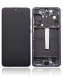 Replacement OLED Assembly With Frame Compatible with Samsung Galaxy S21 FE 5G (US & International Version) (Refurbished) (Graphite)