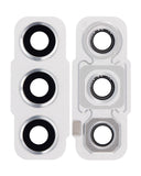 Replacement Back Camera Lens With Bezel Ring Compatible with Samsung Galaxy S21 FE 5G (White)
