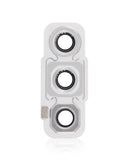 Replacement Back Camera Lens With Bezel Ring Compatible with Samsung Galaxy S21 FE 5G (White)