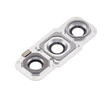Replacement Back Camera Lens With Bezel Ring Compatible with Samsung Galaxy S21 FE 5G (White)