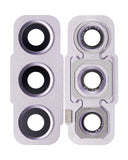 Replacement Back Camera Lens With Bezel Ring Compatible with Samsung Galaxy S21 FE 5G (Lavender)