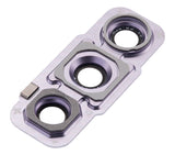 Replacement Back Camera Lens With Bezel Ring Compatible with Samsung Galaxy S21 FE 5G (Lavender)