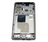 Replacement Mid-Frame Housing Compatible with Motorola Moto Edge Plus / Edge 30 Pro (XT2201-1/4) / Edge X30 5G (XT2201 -2/6 /2022) (Cosmos Blue)