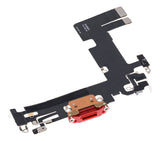 Replacement Charging Port Flex Cable Compatible with Apple iPhone 13 (Premium) (Red)