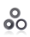 Replacement Back Camera Lens With Bracket & Bezel Compatible with Apple iPhone 13 Pro / 13 Pro Max (Graphite) (Real Sapphire / Premium)