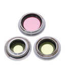 Replacement Back Camera Lens With Bracket & Bezel Compatible with Apple iPhone 13 Pro / 13 Pro Max (Silver) (Real Sapphire / Premium)