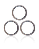 Replacement Back Camera Bezel Ring Only Compatible with Apple iPhone 13 Pro / 13 Pro Max (Graphite) (3 Piece Set)