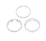 Replacement Back Camera Bezel Ring Only Compatible with Apple iPhone 13 Pro / 13 Pro Max (Silver) (3 Piece Set)