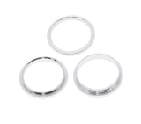 Replacement Back Camera Bezel Ring Only Compatible with Apple iPhone 13 Pro / 13 Pro Max (Silver) (3 Piece Set)