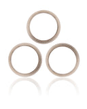 Replacement Back Camera Bezel Ring Only Compatible with Apple iPhone 13 Pro / 13 Pro Max (Gold) (3 Piece Set)