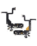 Replacement Charging Port Flex Cable Compatible with Apple iPhone 13 Pro (Used OEM Pull) (Silver)