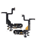 Replacement Charging Port Flex Cable Compatible with Apple iPhone 13 Pro (Used OEM Pull) (Gold)