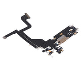 Replacement Charging Port Flex Cable Compatible with Apple iPhone 13 Pro (Used OEM Pull) (Gold)