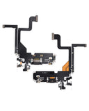 Replacement Charging Port Flex Cable Compatible with Apple iPhone 13 Pro (Aftermarket Plus) (Graphite)