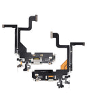 Replacement Charging Port Flex Cable Compatible with Apple iPhone 13 Pro (Aftermarket Plus) (Silver)