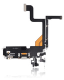 Replacement Charging Port Flex Cable Compatible with Apple iPhone 13 Pro (Aftermarket Plus) (Silver)
