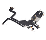 Replacement Charging Port Flex Cable Compatible with Apple iPhone 13 Pro (Aftermarket Plus) (Silver)