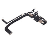 Replacement Charging Port Flex Cable Compatible with Apple iPhone 13 Pro Max (Aftermarket Plus) (Silver)
