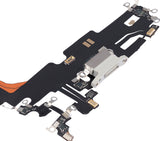 Replacement Charging Port Flex Cable Compatible with Apple iPhone 13 Pro Max (Aftermarket Plus) (Silver)