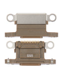 Replacement Charging Port Only Compatible with Apple iPhone 13 Pro / 13 Pro Max (10 Pack) (Gold)