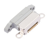 Replacement Charging Port Only Compatible with Apple iPhone 13 Pro / 13 Pro Max (10 Pack) (Silver)