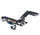 Replacement Charging Port Flex Cable Compatible with Apple iPhone 13 Mini (Premium) (Blue)
