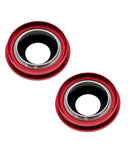 Replacement Back Camera Lens With Bracket & Bezel Compatible with Apple iPhone 13 / 13 Mini ( 2 Piece) (Real Sapphire / Premium) (Red)