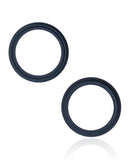 Replacement Back Camera Bezel Ring Only Compatible with Apple iPhone 13 / 13 Mini (Midnight) (2 Piece Set)