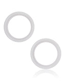 Replacement Back Camera Bezel Ring Only Compatible with Apple iPhone 13 / 13 Mini (Starlight) (2 Piece Set)