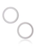 Replacement Back Camera Bezel Ring Only Compatible with Apple iPhone 13 / 13 Mini (Starlight) (2 Piece Set)