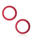 Replacement Back Camera Bezel Ring Only Compatible with Apple iPhone 13 / 13 Mini (Red) (2 Piece Set)
