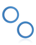 Replacement Back Camera Bezel Ring Only Compatible with Apple iPhone 13 / 13 Mini (Blue) (2 Piece Set)