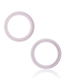 Replacement Back Camera Bezel Ring Only Compatible with Apple iPhone 13 / 13 Mini (Pink) (2 Piece Set)