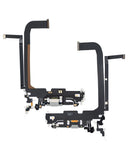 Replacement Charging Port Flex Cable Compatible with Apple iPhone 13 Pro Max (Premium) (Silver)