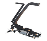 Replacement Charging Port Flex Cable Compatible with Apple iPhone 13 Pro Max (Premium) (Silver)