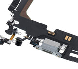 Replacement Charging Port Flex Cable Compatible with Apple iPhone 13 Pro Max (Premium) (Silver)